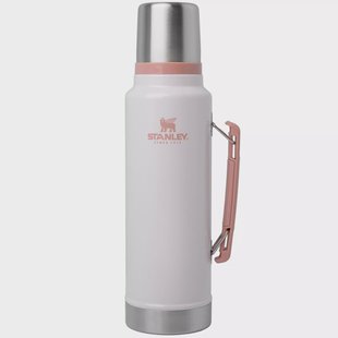 Stanley The Legendary Classic Bottle 1.5QT, Hammertone Rose Quartz 10-11347-0335 thermosfles met schenkdop en drinkbeker, 1.4L