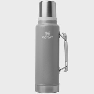 Stanley The Legendary Classic Bottle 1.5QT, Hammertone Ash 10-11347-0337 thermosfles met schenkdop en drinkbeker, 1.4L