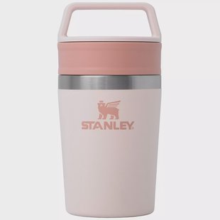 Stanley The Café-To-Go Travel Mug 8oz, Rose Quartz 10-12079-009 thermosbeker met draai- en drinkdeksel, 230 ml