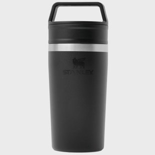 Stanley The Café-To-Go Travel Mug 2.0 12oz, Black 10-12080-017 thermosbeker met draai- en drinkdeksel, 350 ml