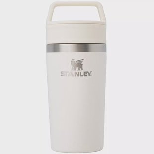 Stanley The Café-To-Go Travel Mug 12oz, Cream Gloss 10-12080-038 thermosbeker met draai- en drinkdeksel, 350 ml