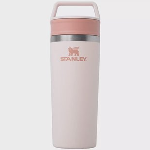 Stanley The Café-To-Go Travel Mug 16oz, Rose Quartz 10-21324-0007 thermosbeker met draai- en drinkdeksel, 470 ml