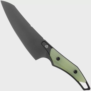 QSP Knife T-Cook QS172-B2, Black Nitro-V, Glow In The Dark G10 vaststaand mes