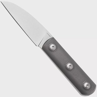 Straightline Ally AL-T Ally Stonewashed M390, Titanium, vaststaand mes