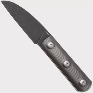 Straightline Ally AL-TBRD Blackwashed M390, Bronze Anodized Titanium, vaststaand mes