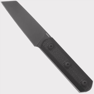 Straightline Erny ER-GBKD PVD M390, Black G10, vaststaand mes