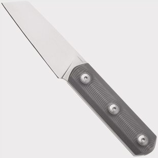 Straightline Erny ER-T Erny Stonewashed M390, Titanium, vaststaand mes
