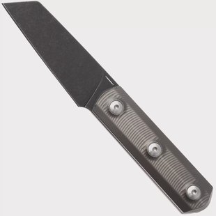 Straightline Erny ER-TBRD Blackwashed M390, Bronze Anodized TItanium, vaststaand mes