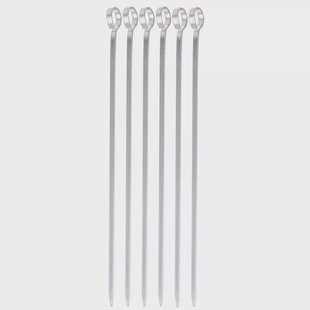 Tramontina Churrasco 26499-002 RVS BBQ-spiezen 6-stuks, 20 cm