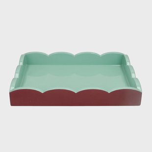 Addison Ross - Dienblad Scalloped - Cherry/Eau de Nill - 28x20 cm