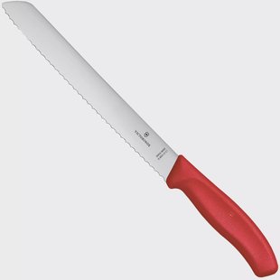 Victorinox SwissClassic 6.8631.21C1B Red, broodmes, 21 cm, rood