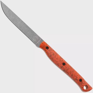 White River Knives GripXodus 3 WREX3-BO Stonewashed S35VN, Blaze Orange GripX, vaststaand mes