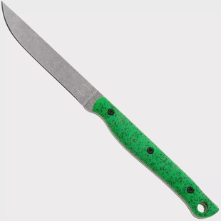 White River Knives GripXodus 3 WREX3-FG Stonewashed S35VN, Fluorescent Green GripX, vaststaand mes
