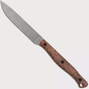 White River Knives GripXodus 4 WREX4-CM Stonewashed S35VN, Copper Metallic GripX, vaststaand mes