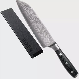 Eden Classic Damast santoku met Eden mesbeschermer