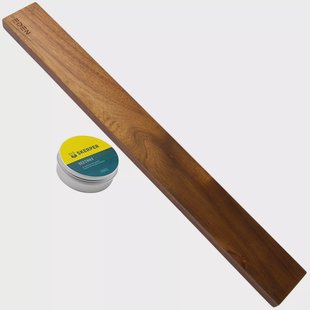 Eden messenmagneetstrip acaciahout, 50 x 6 cm met Skerper bijenwas