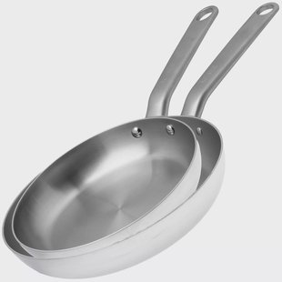 Skottsberg The Original Stainless Steel koekenpannenset 24 + 28 cm