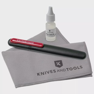 Victorinox onderhoudsset met slijper, olie en onderhoudsdoek