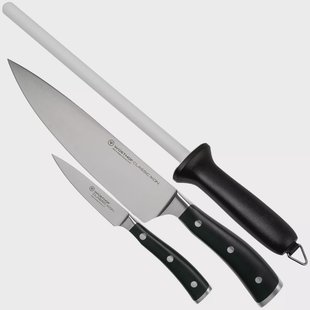 Wüsthof Classic Ikon 2-delige messenset 1120360205 met Skerper keramische slijpstaaf
