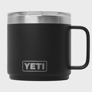 Yeti Rambler Stackable Mug 2.0 14oz Mag Slider Lid, Black, stapelbare thermosmok met deksel, 414 ml