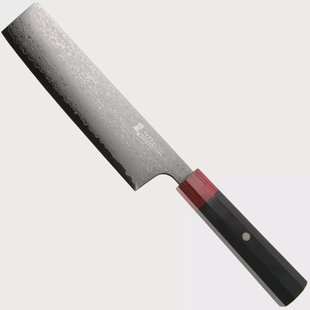 Yaxell Rei YL37444, 69-laags damaststaal, VG10, DLC coating, nakiri, 16.5 cm