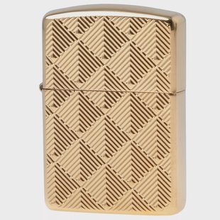 Zippo Armor Pattern Design High Polish Brass 60006610, aansteker