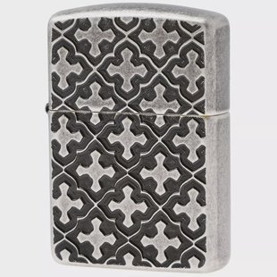 Zippo Armor Cross Pattern Design 60007689, aansteker