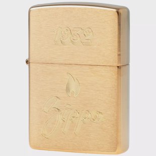 Zippo Vintage Zippo Design Brushed Brass 60007704, aansteker