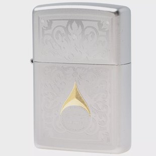 Zippo Design Satin Chrome 60007733, aansteker