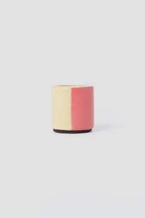 Gele colourblock kandelaar small