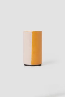Oranje colourblock kandelaar medium