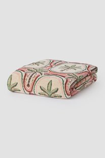 Multicolour sprei met palm print (250x200 cm)