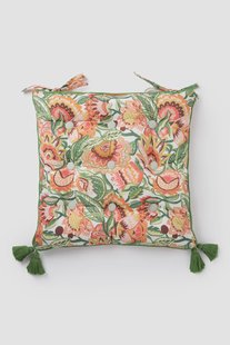 Multicolour tuinkussen met bloemenprint