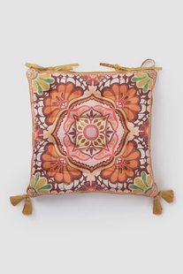Multicolour tuinkussen met bloemenprint