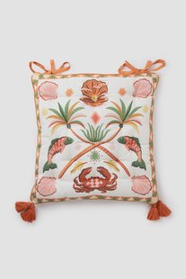 Multicolour tuinkussen met print