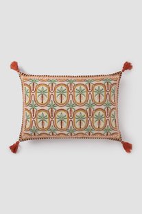 Multicolour kussen met palm print