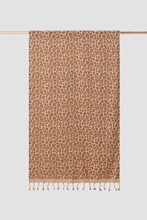 Multicolour hamamdoek met leopard print