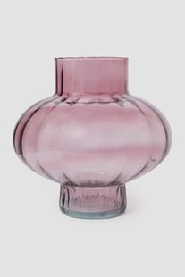Roze glazen vaas