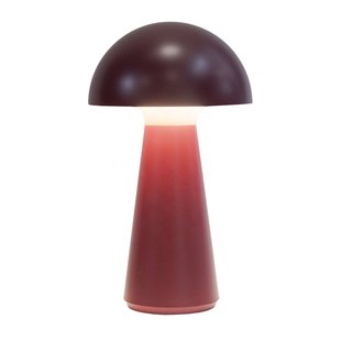 Sirius LED tafellamp op accu Sam bordeaux, kunststof, H. 28 cm, IP54