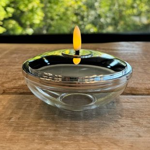 Sirius LED sfeerlamp Lia, chroom, accu, glas, kunststof