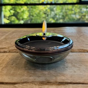 Sirius LED sfeerlamp Lia, nikkelzwart, accu, glas, kunststof