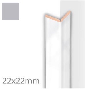 Kniklijst MDF Sanimex 260x2.2x2.2cm Zilvergrijs