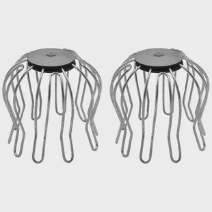 Nat Bladvanger Regenpijp - Staal - 8x 8cm - 2 Stuks