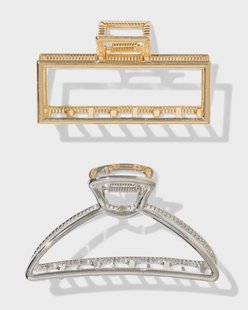 HEMA Haarklem 8cm goud - 2 stuks