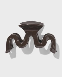 HEMA Haarklem 10cm swirl bruin