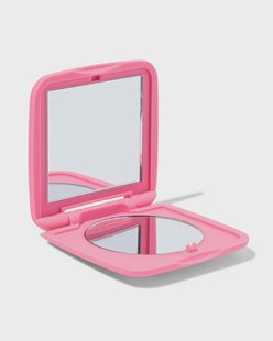 HEMA Reisspiegel 7.2x1x7.2cm roze