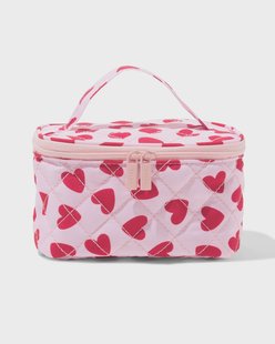 HEMA Toilettas 10x16cm hartjes