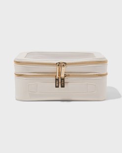 HEMA Toilettas 23x15x9cm dubbellaags transparant