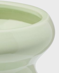 HEMA Bloempot ⌀17.5x12.5cm keramiek blob groen (groen)
