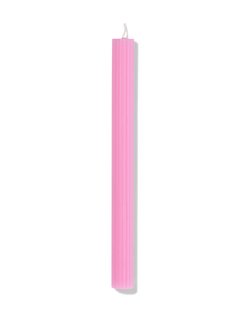 HEMA Huishoudkaars ⌀2.2x24cm ribbel lichtroze (lichtroze)